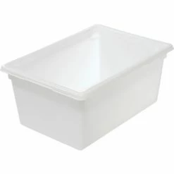 Rubbermaid 3528-00 White Plastic Box 16.62 Gallon 18 x 26 x 12 - Pkg Qty 6 -Containers & Organizers Sales Store 652455WH 06