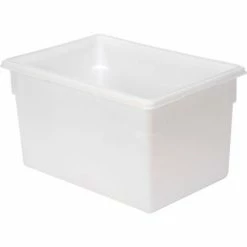 Rubbermaid 3501-00 White Plastic Box 21.5 Gallon 18 x 26 x 15 - Pkg Qty 6