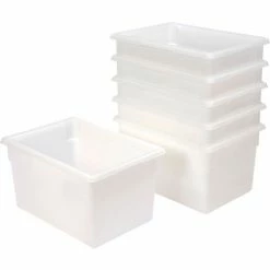 Rubbermaid 3501-00 White Plastic Box 21.5 Gallon 18 x 26 x 15 - Pkg Qty 6 -Containers & Organizers Sales Store 652456WH 10