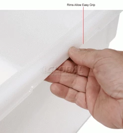 Rubbermaid 3501-00 White Plastic Box 21.5 Gallon 18 x 26 x 15 - Pkg Qty 6 -Containers & Organizers Sales Store 652456WH 2wco