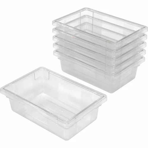 Rubbermaid 3309-00 Clear Plastic Box 3.5 Gallon 18 x12 x 6 - Pkg Qty 6 3 Rubbermaid 3309-00 Clear Plastic Box 3.5 Gallon 18 x12 x 6 - Pkg Qty 6 - Image 3