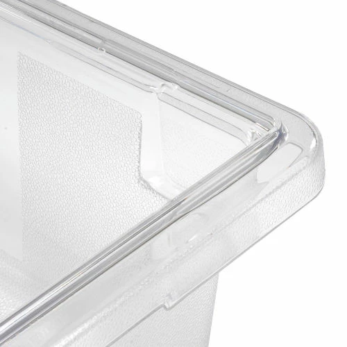 Rubbermaid 3309-00 Clear Plastic Box 3.5 Gallon 18 x12 x 6 - Pkg Qty 6 4 Rubbermaid 3309-00 Clear Plastic Box 3.5 Gallon 18 x12 x 6 - Pkg Qty 6 - Image 4