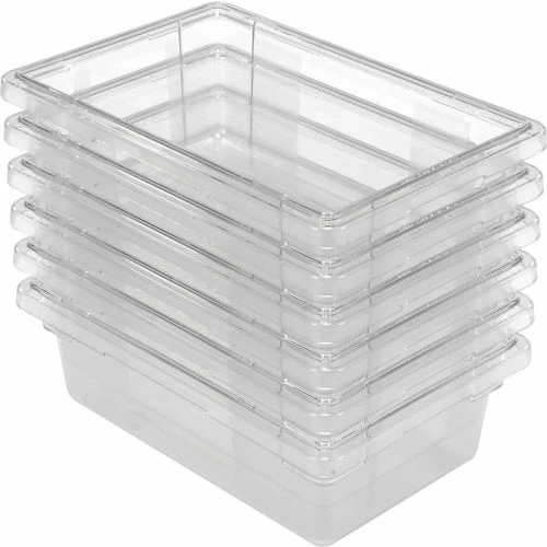 Rubbermaid 3309-00 Clear Plastic Box 3.5 Gallon 18 x12 x 6 - Pkg Qty 6 7 Rubbermaid 3309-00 Clear Plastic Box 3.5 Gallon 18 x12 x 6 - Pkg Qty 6 - Image 7