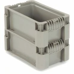 Global Industrial Stackable Straight Wall Container, Solid, 12"Lx7-3/8"Wx5"H, Gray 16 Global Industrial Stackable Straight Wall Container, Solid, 12"Lx7-3/8"Wx5"H, Gray -Containers & Organizers Sales Store 652740 03