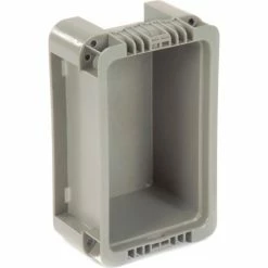 Global Industrial Stackable Straight Wall Container, Solid, 12"Lx7-3/8"Wx5"H, Gray 20 Global Industrial Stackable Straight Wall Container, Solid, 12"Lx7-3/8"Wx5"H, Gray -Containers & Organizers Sales Store 652740 07