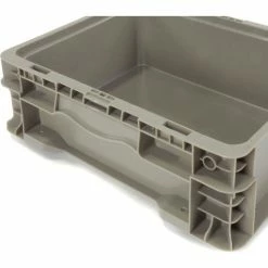 Global Industrial™ Stackable Straight Wall Container, Solid, 12"Lx15"Wx5"H, Gray -Containers & Organizers Sales Store 652741 05