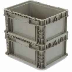 Global Industrial Stackable Straight Wall Container, Solid, 12"Lx15"Wx7-1/2"H, Gray 16 Global Industrial Stackable Straight Wall Container, Solid, 12"Lx15"Wx7-1/2"H, Gray -Containers & Organizers Sales Store 652742