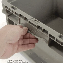 Global Industrial Stackable Straight Wall Container, Solid, 12"Lx15"Wx7-1/2"H, Gray 23 Global Industrial Stackable Straight Wall Container, Solid, 12"Lx15"Wx7-1/2"H, Gray -Containers & Organizers Sales Store 652742 2wco