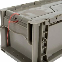 Global Industrial™ Stackable Straight Wall Container, Solid, 13-1/2"Lx7-3/8"Wx6-3/4"H, Gray -Containers & Organizers Sales Store 652743 07