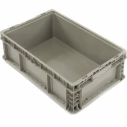 Global Industrial Stackable Straight Wall Container, Solid, 24"Lx15"Wx7-1/2"H, Gray 17 Global Industrial Stackable Straight Wall Container, Solid, 24"Lx15"Wx7-1/2"H, Gray -Containers & Organizers Sales Store 652745 03 1