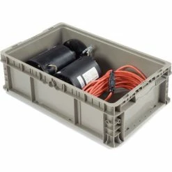 Global Industrial Stackable Straight Wall Container, Solid, 24"Lx15"Wx7-1/2"H, Gray 23 Global Industrial Stackable Straight Wall Container, Solid, 24"Lx15"Wx7-1/2"H, Gray -Containers & Organizers Sales Store 652745 09 1