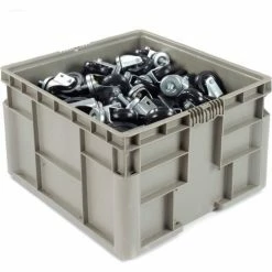Global Industrial Stackable Straight Wall Container, Solid, 24"Lx22-1/2"Wx14-1/2"H, Gray 27 Global Industrial Stackable Straight Wall Container, Solid, 24"Lx22-1/2"Wx14-1/2"H, Gray -Containers & Organizers Sales Store 652747 10