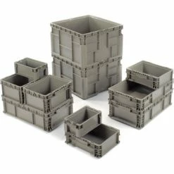 Global Industrial Stackable Straight Wall Container, Solid, 24"Lx22-1/2"Wx14-1/2"H, Gray 29 Global Industrial Stackable Straight Wall Container, Solid, 24"Lx22-1/2"Wx14-1/2"H, Gray -Containers & Organizers Sales Store 652747 12