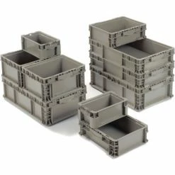 Global Industrial Stackable Straight Wall Container, Solid, 24"Lx22-1/2"Wx14-1/2"H, Gray 30 Global Industrial Stackable Straight Wall Container, Solid, 24"Lx22-1/2"Wx14-1/2"H, Gray -Containers & Organizers Sales Store 652747 13