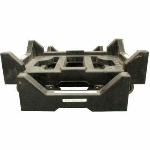 Attached Lid Shipping Container 27-3/16 x 16-5/8 x 12-1/2 Gray with Dolly Combo 12 Attached Lid Shipping Container 27-3/16 x 16-5/8 x 12-1/2 Gray with Dolly Combo - Image 12