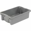 LEWISBins SN2012-6 Polyethylene Container 20"L x 13"W x 6-1/4"H, Gray - Pkg Qty 5