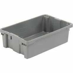 LEWISBins SN2012-6 Polyethylene Container 20"L x 13"W x 6-1/4"H, Gray - Pkg Qty 5