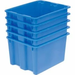 LEWISBins SN2117-12 Polyethylene Container 21"L x 17"W x 12"H, Blue - Pkg Qty 5 -Containers & Organizers Sales Store 652906BL 03