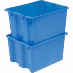 LEWISBins SN2117-12 Polyethylene Container 21"L x 17"W x 12"H, Blue - Pkg Qty 5 -Containers & Organizers Sales Store 652906BL 04