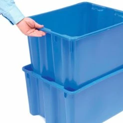 LEWISBins SN2117-12 Polyethylene Container 21"L x 17"W x 12"H, Blue - Pkg Qty 5 -Containers & Organizers Sales Store 652906BL 05