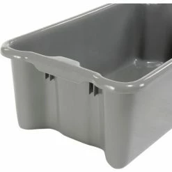 LEWISBins SN2414-8 Polyethylene Container 24"L x 14"W x 8"H, Gray - Pkg Qty 5 -Containers & Organizers Sales Store 652907GY 07