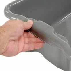 LEWISBins SN2414-8 Polyethylene Container 24"L x 14"W x 8"H, Gray - Pkg Qty 5 -Containers & Organizers Sales Store 652907GY 09