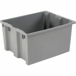 LEWISBins SN2420-13 Polyethylene Container 24"L x 20"W x 13"H, Gray - Pkg Qty 5