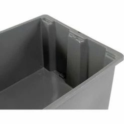 LEWISBins SN2420-13 Polyethylene Container 24"L x 20"W x 13"H, Gray - Pkg Qty 5 -Containers & Organizers Sales Store 652908GY 08