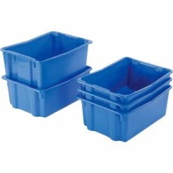 LEWISBins SN2618-10 Polyethylene Container 26"L x 18-3/4"W x 10"H, Blue - Pkg Qty 5 26 LEWISBins SN2618-10 Polyethylene Container 26"L x 18-3/4"W x 10"H, Blue - Pkg Qty 5 -Containers & Organizers Sales Store 652909BL 05
