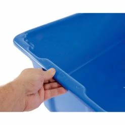 LEWISBins SN2618-10 Polyethylene Container 26"L x 18-3/4"W x 10"H, Blue - Pkg Qty 5 30 LEWISBins SN2618-10 Polyethylene Container 26"L x 18-3/4"W x 10"H, Blue - Pkg Qty 5 -Containers & Organizers Sales Store 652909BL 09
