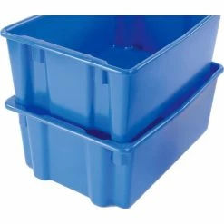 LEWISBins SN2618-10 Polyethylene Container 26"L x 18-3/4"W x 10"H, Blue - Pkg Qty 5 32 LEWISBins SN2618-10 Polyethylene Container 26"L x 18-3/4"W x 10"H, Blue - Pkg Qty 5 -Containers & Organizers Sales Store 652909BL 11
