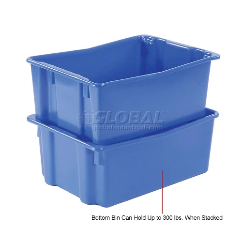 LEWISBins SN2618-10 Polyethylene Container 26"L x 18-3/4"W x 10"H, Blue - Pkg Qty 5 17 LEWISBins SN2618-10 Polyethylene Container 26"L x 18-3/4"W x 10"H, Blue - Pkg Qty 5 - Image 17