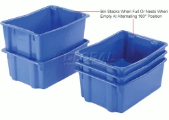 LEWISBins SN2618-10 Polyethylene Container 26"L x 18-3/4"W x 10"H, Blue - Pkg Qty 5 39 LEWISBins SN2618-10 Polyethylene Container 26"L x 18-3/4"W x 10"H, Blue - Pkg Qty 5 -Containers & Organizers Sales Store 652909BL 5wco