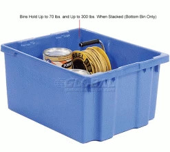 LEWISBins SN3024-15 Polyethylene Container 30"L x 24"W x 15"H, Blue -Containers & Organizers Sales Store 652910BL 2wco