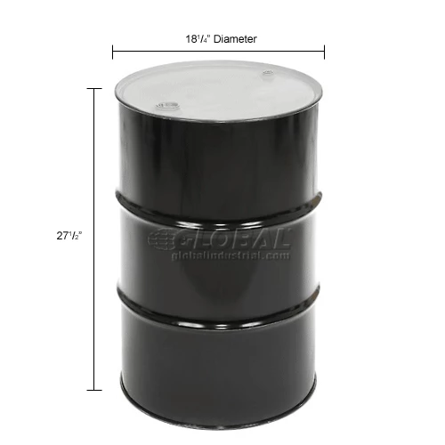 Global Industrial Carbon Steel Drum 30 Gallon Closed Head with Epoxy Phenolic Lining 11 Global Industrial Carbon Steel Drum 30 Gallon Closed Head with Epoxy Phenolic Lining - Image 11