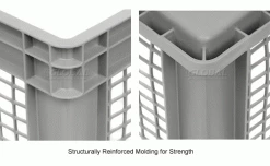 Global Industrial™ Mesh Straight Wall Container, 23-3/4"Lx15-3/4"Wx16-1/8"H, Gray - Pkg Qty 2 -Containers & Organizers Sales Store 662111 5wco 5