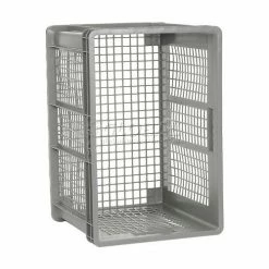 Global Industrial™ Mesh Straight Wall Container, 23-3/4"Lx15-3/4"Wx16-1/8"H, Gray - Pkg Qty 2 -Containers & Organizers Sales Store 662114 03