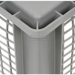 Global Industrial Mesh Straight Wall Container, Solid Base, 23-3/4"Lx 15-3/4"x16-1/8"H, Gray - Pkg Qty 2 21 Global Industrial Mesh Straight Wall Container, Solid Base, 23-3/4"Lx 15-3/4"x16-1/8"H, Gray - Pkg Qty 2 -Containers & Organizers Sales Store 662122 08