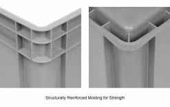 Global Industrial Solid Straight Wall Container, 23-3/4"Lx15-3/4"Wx8-1/4"H, Gray - Pkg Qty 4 28 Global Industrial Solid Straight Wall Container, 23-3/4"Lx15-3/4"Wx8-1/4"H, Gray - Pkg Qty 4 -Containers & Organizers Sales Store 662123 5wco 1