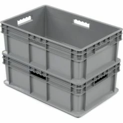 Global Industrial Solid Straight Wall Container, 23-3/4"Lx15-3/4"Wx8-1/4"H, Gray - Pkg Qty 4 19 Global Industrial Solid Straight Wall Container, 23-3/4"Lx15-3/4"Wx8-1/4"H, Gray - Pkg Qty 4 -Containers & Organizers Sales Store 662124
