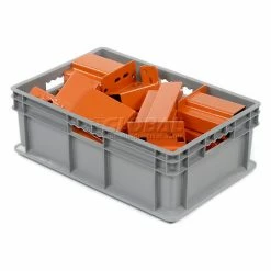 Global Industrial Solid Straight Wall Container, 23-3/4"Lx15-3/4"Wx8-1/4"H, Gray - Pkg Qty 4 18 Global Industrial Solid Straight Wall Container, 23-3/4"Lx15-3/4"Wx8-1/4"H, Gray - Pkg Qty 4 -Containers & Organizers Sales Store 662124 01