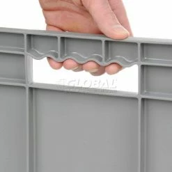 Global Industrial Solid Straight Wall Container, 23-3/4"Lx15-3/4"Wx8-1/4"H, Gray - Pkg Qty 4 23 Global Industrial Solid Straight Wall Container, 23-3/4"Lx15-3/4"Wx8-1/4"H, Gray - Pkg Qty 4 -Containers & Organizers Sales Store 662124 07