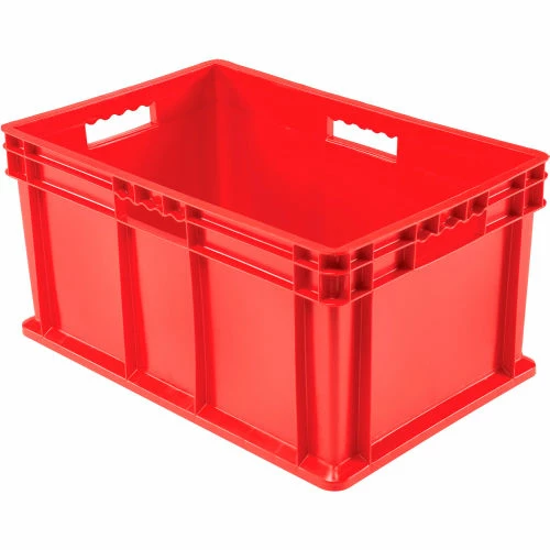 Global Industrial Solid Straight Wall Container, 23-3/4"Lx15-3/4"Wx12-1/4"H, Red - Pkg Qty 3 1 Global Industrial Solid Straight Wall Container, 23-3/4"Lx15-3/4"Wx12-1/4"H, Red - Pkg Qty 3