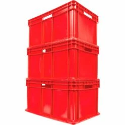 Global Industrial Solid Straight Wall Container, 23-3/4"Lx15-3/4"Wx12-1/4"H, Red - Pkg Qty 3 11 Global Industrial Solid Straight Wall Container, 23-3/4"Lx15-3/4"Wx12-1/4"H, Red - Pkg Qty 3 -Containers & Organizers Sales Store 662125RD 04