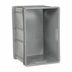 Global Industrial™ Solid Straight Wall Container, 23-3/4"Lx15-3/4"Wx16-1/8"H, Gray - Pkg Qty 2 -Containers & Organizers Sales Store 662126 04