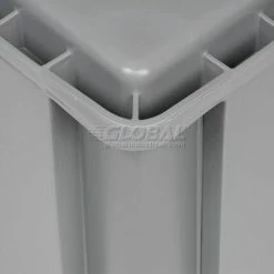 Global Industrial™ Solid Straight Wall Container, 23-3/4"Lx15-3/4"Wx16-1/8"H, Gray - Pkg Qty 2 -Containers & Organizers Sales Store 662126 07