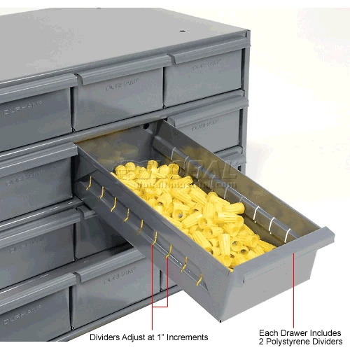 Durham Mfg. Durham Steel Storage Parts Drawer Cabinet 033-95 - 24 Drawers 12 Durham Mfg. Durham Steel Storage Parts Drawer Cabinet 033-95 - 24 Drawers - Image 12