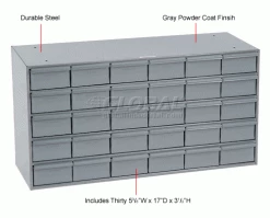 Durham Mfg. Durham Steel Storage Parts Drawer Cabinet 035-95 - 30 Drawers -Containers & Organizers Sales Store 752354 1wco