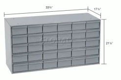 Durham Mfg. Durham Steel Storage Parts Drawer Cabinet 035-95 - 30 Drawers -Containers & Organizers Sales Store 752354 dim