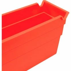 Akro-Mils Plastic Nesting Storage Shelf Bin 30110 - 2-3/4"W x 11-5/8"D x 4"H Red - Pkg Qty 24 -Containers & Organizers Sales Store 752355RD 05